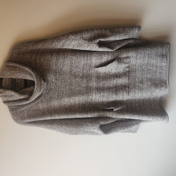 Barefoot Dreams CozyChic Funnel Neck Pullover Graphite Stone One Size Plus - Picture 3 of 10